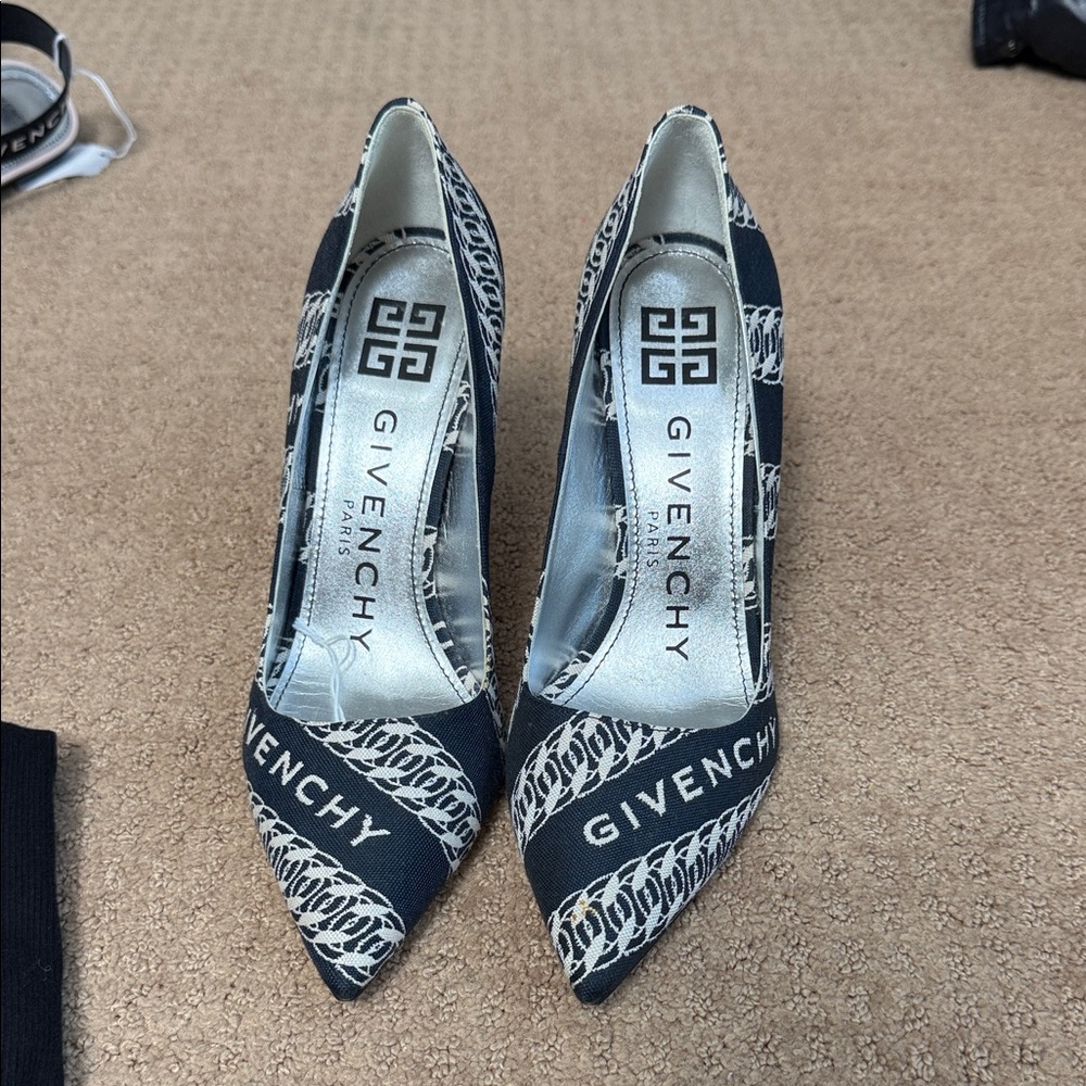 Givenchy Monochrome Patterned Heels - image 1